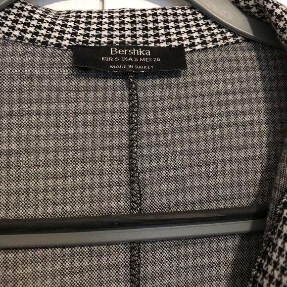 Bershka Zip Front Mini dress, Gingham Print, Plaid, Size: S (MEX 26) - Picture 3 of 5